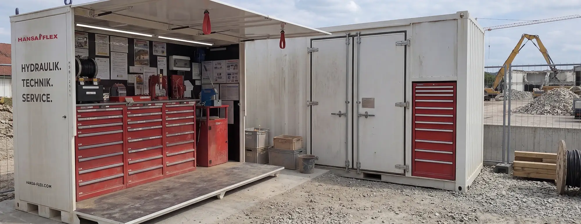 The mobile hose station