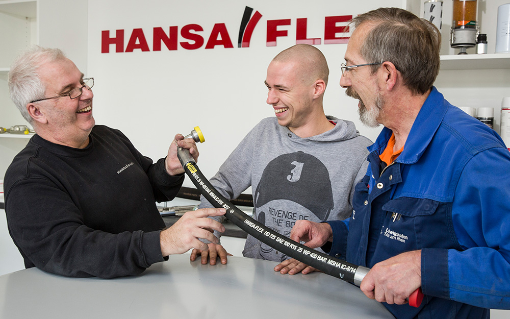 Hydraulikschläuche für Nieder-, Mittel- und Hochdruck  HANSA-FLEX: Ihr  Systemanbieter rund um die Hydraulik - die HANSA-FLEX AG